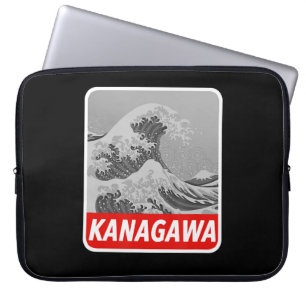 Housse Pour Ordinateur Portable Peinture   Grande Wave Peinture japonaise tatouage