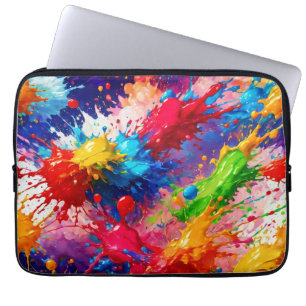 Housse Pour Ordinateur Portable Peinture humide colorée design