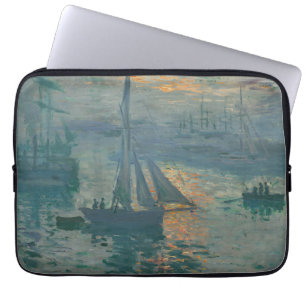 Housse Pour Ordinateur Portable Peinture impressionniste marine du lever de soleil