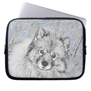 Housse Pour Ordinateur Portable Peinture Keeshond Beth - Joli art original chien