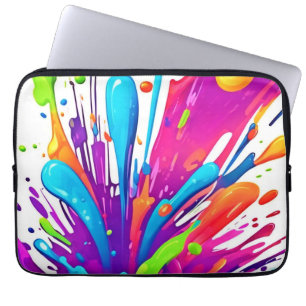 Housse Pour Ordinateur Portable Peinture Liquide colorée