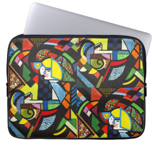 Housse Pour Ordinateur Portable Peinture Moderniste Géométrique Colorée Abstraite