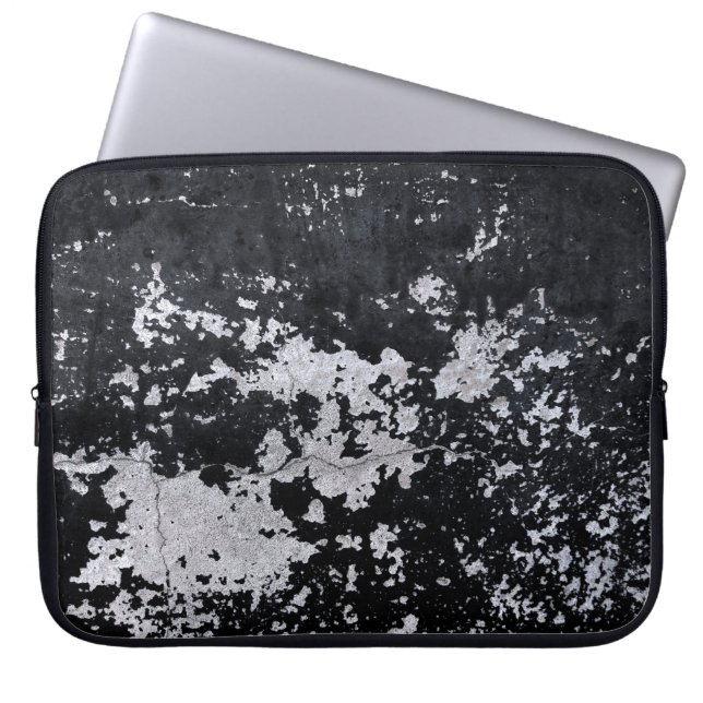 Housse Pour Ordinateur Portable Peinture noire à chiquer (Devant)