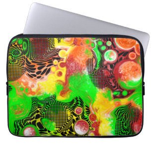 Housse Pour Ordinateur Portable Peinture numérique pour l'automne couleurs Fluid A