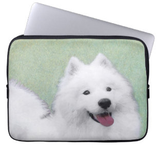 Housse Pour Ordinateur Portable Peinture Samoyed - Cute Original Chien Art