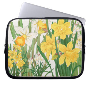 Housse Pour Ordinateur Portable Peinture sur bois de narcisse, Tanigami Kônan, 191