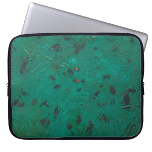 Housse Pour Ordinateur Portable Peinture verte et noire