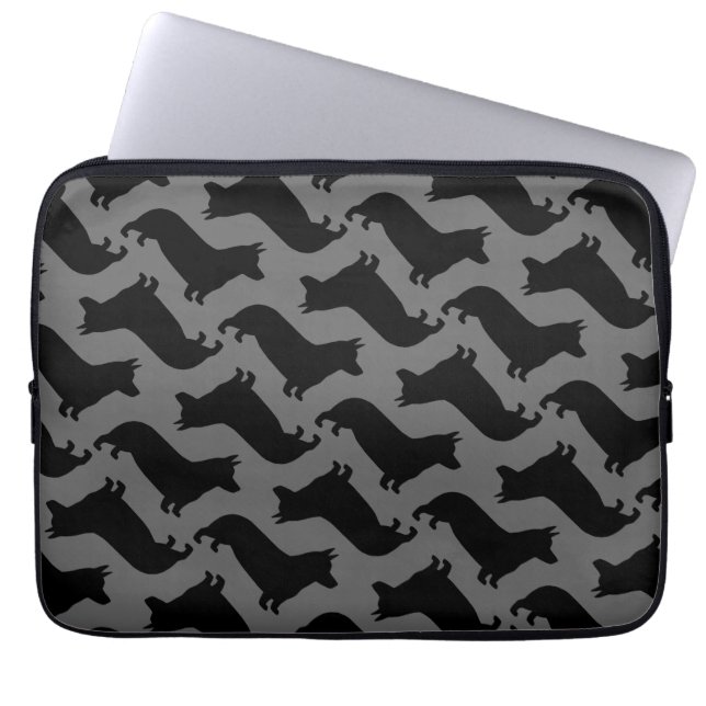 Housse Pour Ordinateur Portable Pembroke Welsh Corgi Motif (Devant)