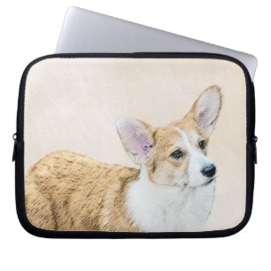 Housse Pour Ordinateur Portable Pembroke Welsh Corgi Peinture - Art Chien original