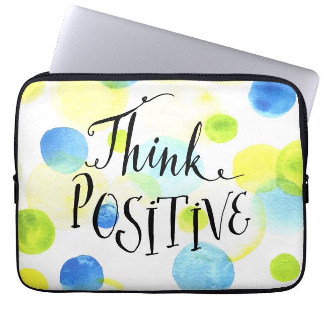 Housse Pour Ordinateur Portable Penser positif (Devant)