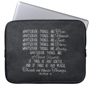 Housse Pour Ordinateur Portable Pensez sur l'écriture sainte chrétienne de bible