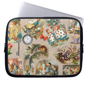 Housse Pour Ordinateur Portable Pépinière Alice Colorée Classique des années 1800