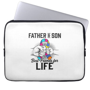 Housse Pour Ordinateur Portable Père et Fils Meilleurs Amis pour la Vie Puzzle Rub