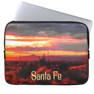 Housse Pour Ordinateur Portable Père Noël Fe New Mexico Sun Set