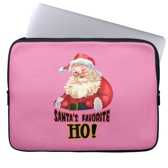 Housse Pour Ordinateur Portable Père Noël - Ho favori (Devant)