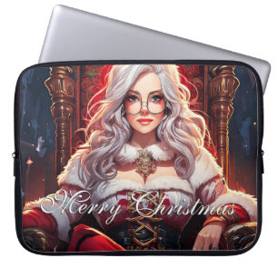 Housse Pour Ordinateur Portable Père Noël soeur la plus chaude - Merry XMas 031220