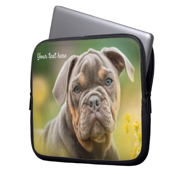 Housse Pour Ordinateur Portable Personalised Custom Cute Pat Photo   (devant gauche)