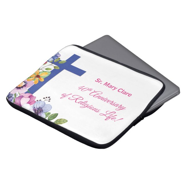 Housse Pour Ordinateur Portable Personalize, 40th Anniversary Nun Religious Life (Devant haut)
