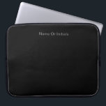 Housse Pour Ordinateur Portable Personalize With Name Black<br><div class="desc">Style: Neoprene Laptop Sleeve 15 inch Protect your laptop with a custom laptop sleeve. Made with 100% neoprene, these lightweight and water resistant sleeves look great with your photos, text, or designs. Great for travel or just day-to-day use, custom laptop sleeves come in three sizes to fit your device and...</div>