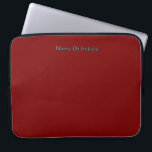 Housse Pour Ordinateur Portable Personalize With Name Dk Red<br><div class="desc">Style: Neoprene Laptop Sleeve 15 inch Protect your laptop with a custom laptop sleeve. Made with 100% neoprene, these lightweight and water resistant sleeves look great with your photos, text, or designs. Great for travel or just day-to-day use, custom laptop sleeves come in three sizes to fit your device and...</div>