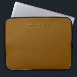 Housse Pour Ordinateur Portable Personalize With Name Initials Brown<br><div class="desc">Style: Neoprene Laptop Sleeve 15 inch Protect your laptop with a custom laptop sleeve. Made with 100% neoprene, these lightweight and water resistant sleeves look great with your photos, text, or designs. Great for travel or just day-to-day use, custom laptop sleeves come in three sizes to fit your device and...</div>