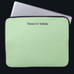 Housse Pour Ordinateur Portable Personalize With Name Initials Mint Green<br><div class="desc">Style: Neoprene Laptop Sleeve 15 inch Protect your laptop with a custom laptop sleeve. Made with 100% neoprene, these lightweight and water resistant sleeves look great with your photos, text, or designs. Great for travel or just day-to-day use, custom laptop sleeves come in three sizes to fit your device and...</div>