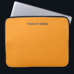 Housse Pour Ordinateur Portable Personalize With Name Initials Orange<br><div class="desc">Style: Neoprene Laptop Sleeve 15 inch Protect your laptop with a custom laptop sleeve. Made with 100% neoprene, these lightweight and water resistant sleeves look great with your photos, text, or designs. Great for travel or just day-to-day use, custom laptop sleeves come in three sizes to fit your device and...</div>