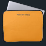 Housse Pour Ordinateur Portable Personalize With Name Initials Orange<br><div class="desc">Style: Neoprene Laptop Sleeve 15 inch Protect your laptop with a custom laptop sleeve. Made with 100% neoprene, these lightweight and water resistant sleeves look great with your photos, text, or designs. Great for travel or just day-to-day use, custom laptop sleeves come in three sizes to fit your device and...</div>