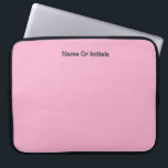 Housse Pour Ordinateur Portable Personalize With Name Initials Pink<br><div class="desc">Style: Neoprene Laptop Sleeve 15 inch Protect your laptop with a custom laptop sleeve. Made with 100% neoprene, these lightweight and water resistant sleeves look great with your photos, text, or designs. Great for travel or just day-to-day use, custom laptop sleeves come in three sizes to fit your device and...</div>
