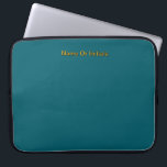 Housse Pour Ordinateur Portable Personalize With Name Initials Teal<br><div class="desc">Style: Neoprene Laptop Sleeve 15 inch Protect your laptop with a custom laptop sleeve. Made with 100% neoprene, these lightweight and water resistant sleeves look great with your photos, text, or designs. Great for travel or just day-to-day use, custom laptop sleeves come in three sizes to fit your device and...</div>