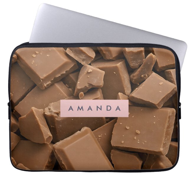Housse Pour Ordinateur Portable Personalized Creamy Milk Chocolate Chunk  (Devant)
