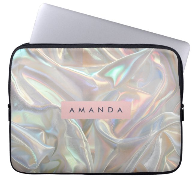 Housse Pour Ordinateur Portable Personalized Soft Iridescent Pearl Shimmer (Devant)