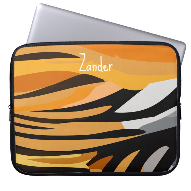 Housse Pour Ordinateur Portable Personnalisable "Tiger Pelt" (Devant)