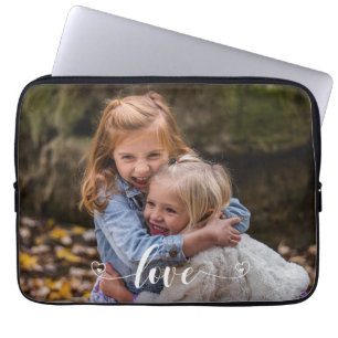 Housse Pour Ordinateur Portable Personnalisé Amour Familial Photo manuscrite Perso