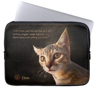 Housse Pour Ordinateur Portable Personnalisé Animaux de compagnie Photo Chat Chien