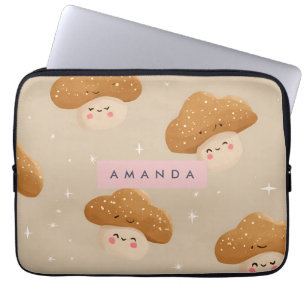 Housse Pour Ordinateur Portable Personnalisé Cute souriant Motif de champignon