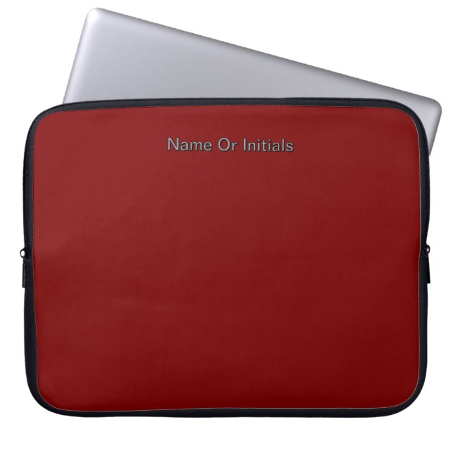 Housse Pour Ordinateur Portable Personnaliser avec nom Dk rouge (Devant)