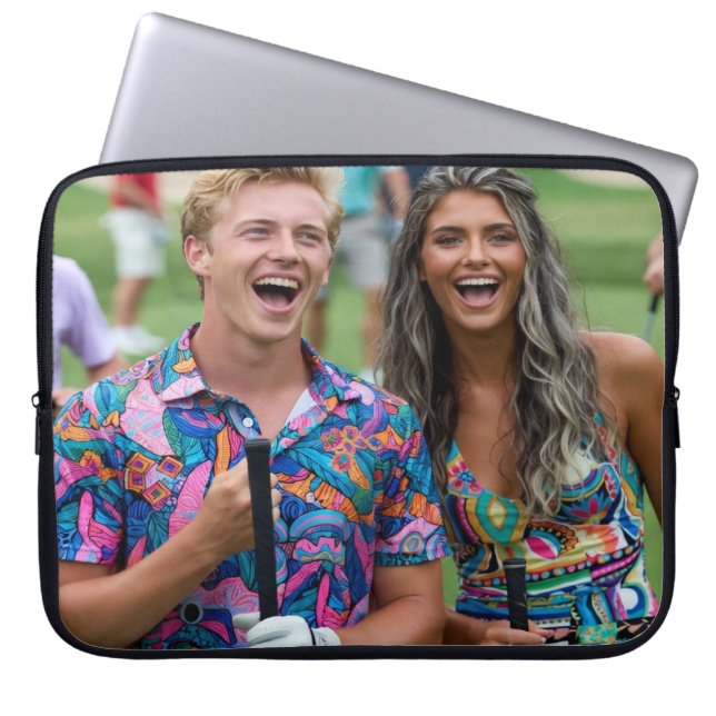 Housse Pour Ordinateur Portable Personnaliser et personnalisation de photo de golf (Devant)