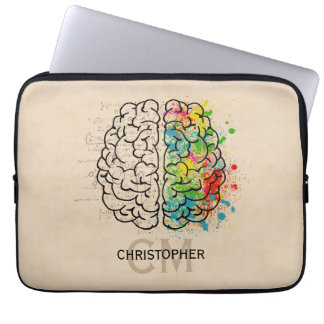 Housse Pour Ordinateur Portable Personnaliser Le Cerveau Humain Gauche Et Droite