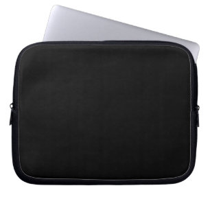 Housse Pour Ordinateur Portable Personnaliser simple Noir couleur solide