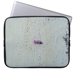 Housse Pour Ordinateur Portable Personne bronzant à la plage