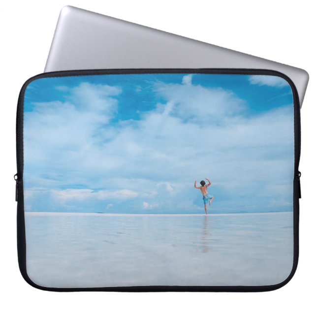 Housse Pour Ordinateur Portable Personne debout dans le plan d'eau (Devant)