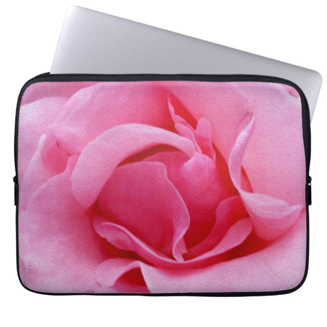 Housse Pour Ordinateur Portable Pétales roses (Devant)