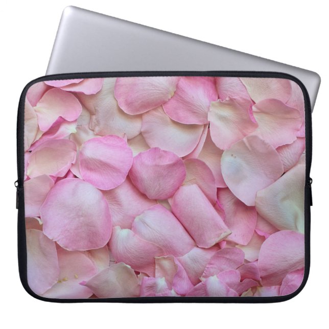 Housse Pour Ordinateur Portable Pétales roses (Devant)
