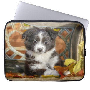 Housse Pour Ordinateur Portable Petit Chien Chien Aussie Mignonne Chien Bi-Color C