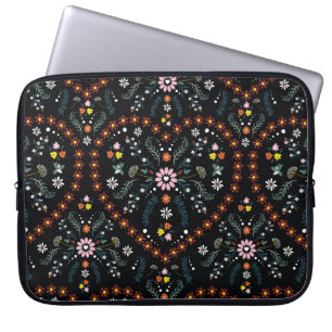 Housse Pour Ordinateur Portable Petit coeur de fleur : imaginaire sans soudure.