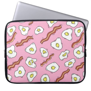 Housse Pour Ordinateur Portable Petit-déjeuner motif sans charme avec oeufs au pla