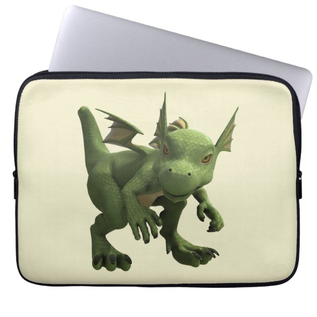 Housse Pour Ordinateur Portable Petit Dragon (Devant)