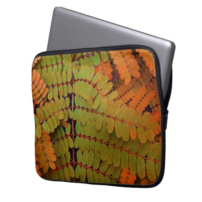 Housse Pour Ordinateur Portable Petit Motif Feuille (devant gauche)