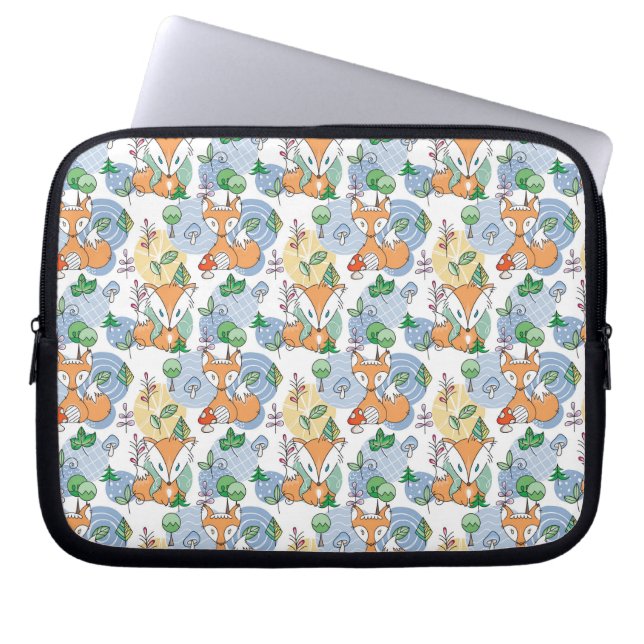 Housse Pour Ordinateur Portable Petit motif mignon de Fox (Devant)